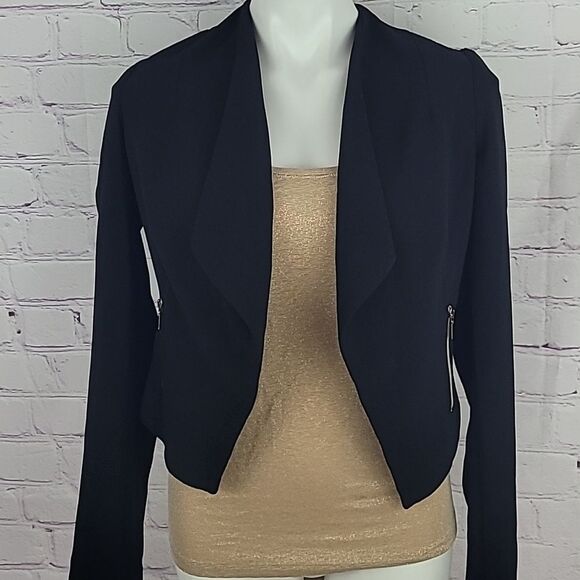 Dynamite Black Long Sleeve Open Front Jacket. Size XS. - Picture 1 of 8